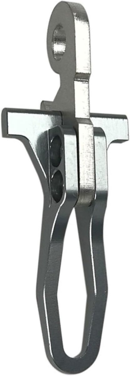 Vouwfiets Zadelpen Clip - Zadelpen Haak - Fiets Stabiliteit - Aluminium Staal - 6mm Diameter - Grijs