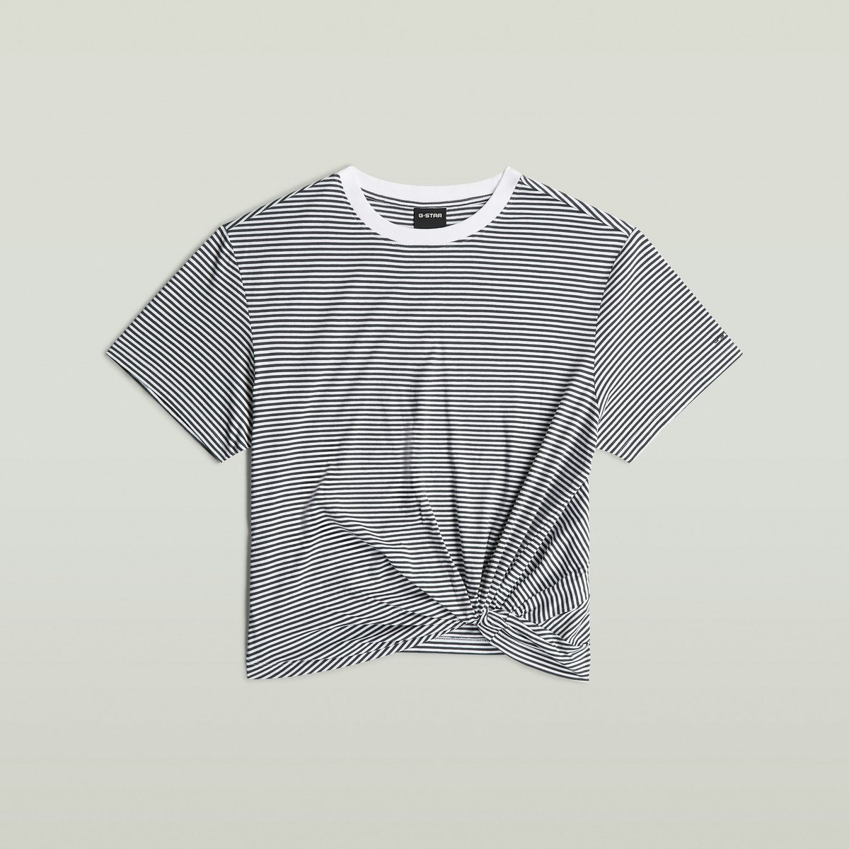 G-Star Stripe relaxed knot r t wmn Dames Tops Wit