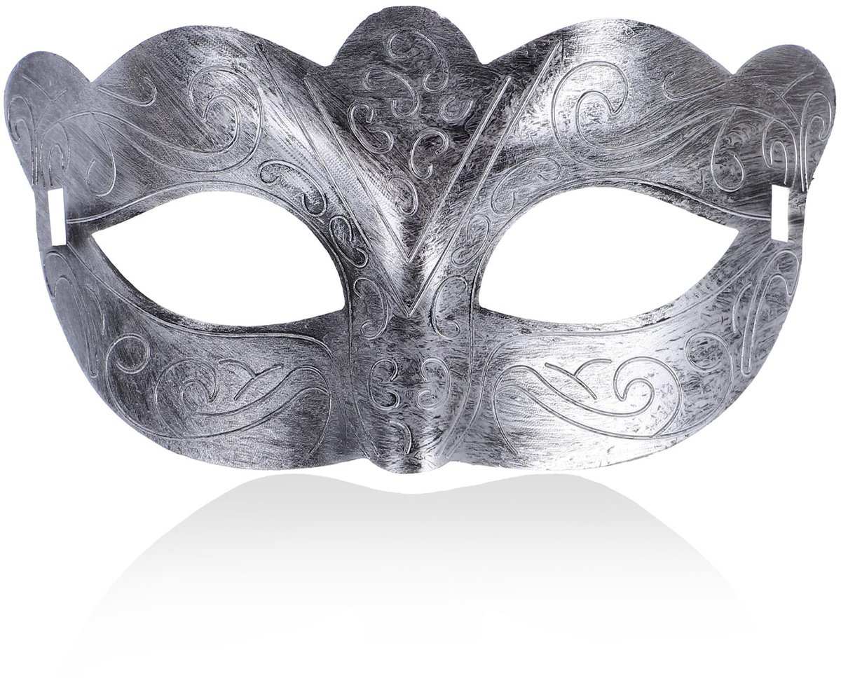 Dailygoods- Venetiaans Masker Elegant - Maskerade/Feest - Kostuum/Halloween - Retro Patroon - Lichtgewicht - 19 x 9 cm - Feestmasker