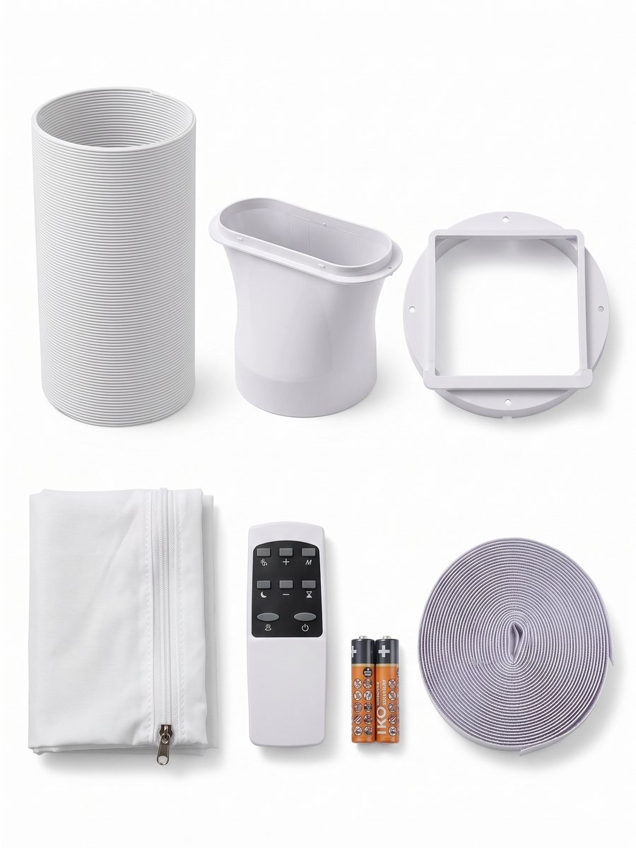 TRONIC® Mobiele airco 7000 BTU - Mobiele airconditioner - Lokale Airco - 3 in 1: koelen, ontvochtigen of ventileren - Temperatuur: 16 tot 31 °C - Geschikt voor ruimtes tot 45 m³ - Bedieningspaneel met soft touch – foto 5