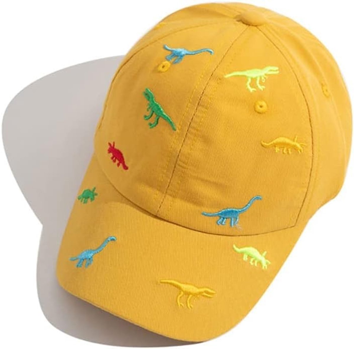 Dailygoods - Honkbalpet voor kinderen, 2-6 jaar, dinosaurus, zomerpet, katoenen zonnehoed, outdoor hoed, verstelbare baseballpet, golfpet, sportmuts, anti-uv, zomerhoed voor jongens en meisjes baby