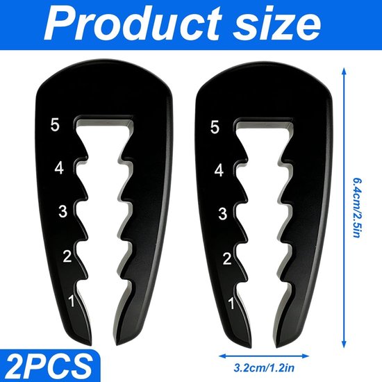 Solidchoice- Golf Tees Hoogte Tool - 2 Stuks - Hoogteverstelling - Golf Accessoires - Kunststof - Lichtgewicht en Duurzaam - Golfaccessoires van Solidchoice — afbeelding 3