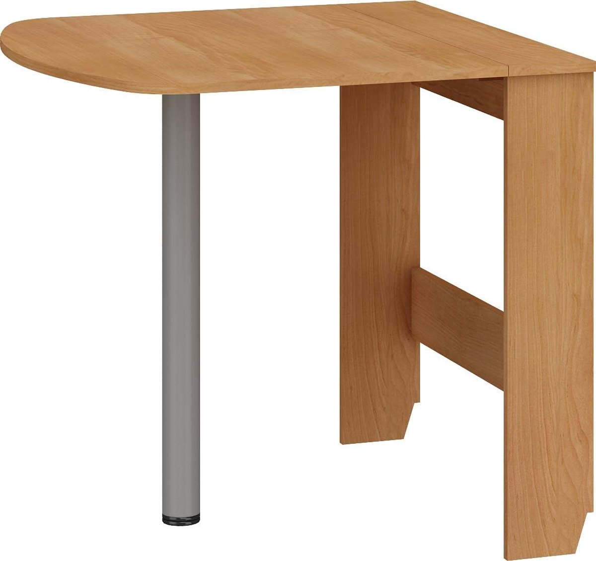 Keukentafel uittrekbaar - Klaptafel eettafel - Ruimtebesparend eten - Compact opklapbaar - 81x80x75 cm - Elzenhout