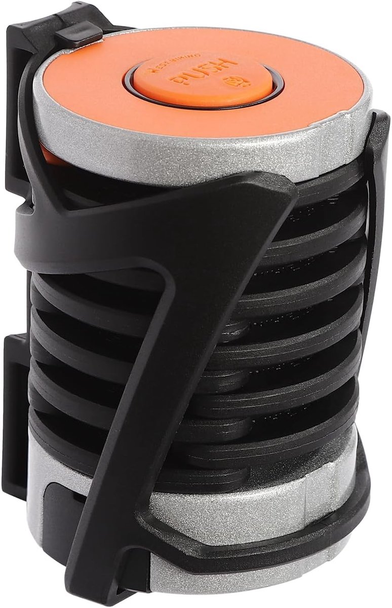 Vouwslot Fiets - Cijferslot - Fiets Beveiligen - 10.000 Combinaties - 88 cm Lang - Zwart Oranje
