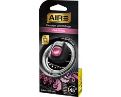 AIRE Autoparfum Luchtverfrisser PINK PETAL Perfume Mini Vent voor in luchtrooster van auto. Werkt ca 45 dagen