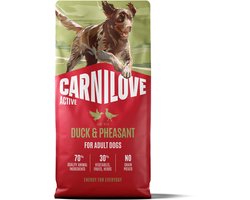 12 kg Carnilove active adult all breeds duck / pheasant hondenvoer