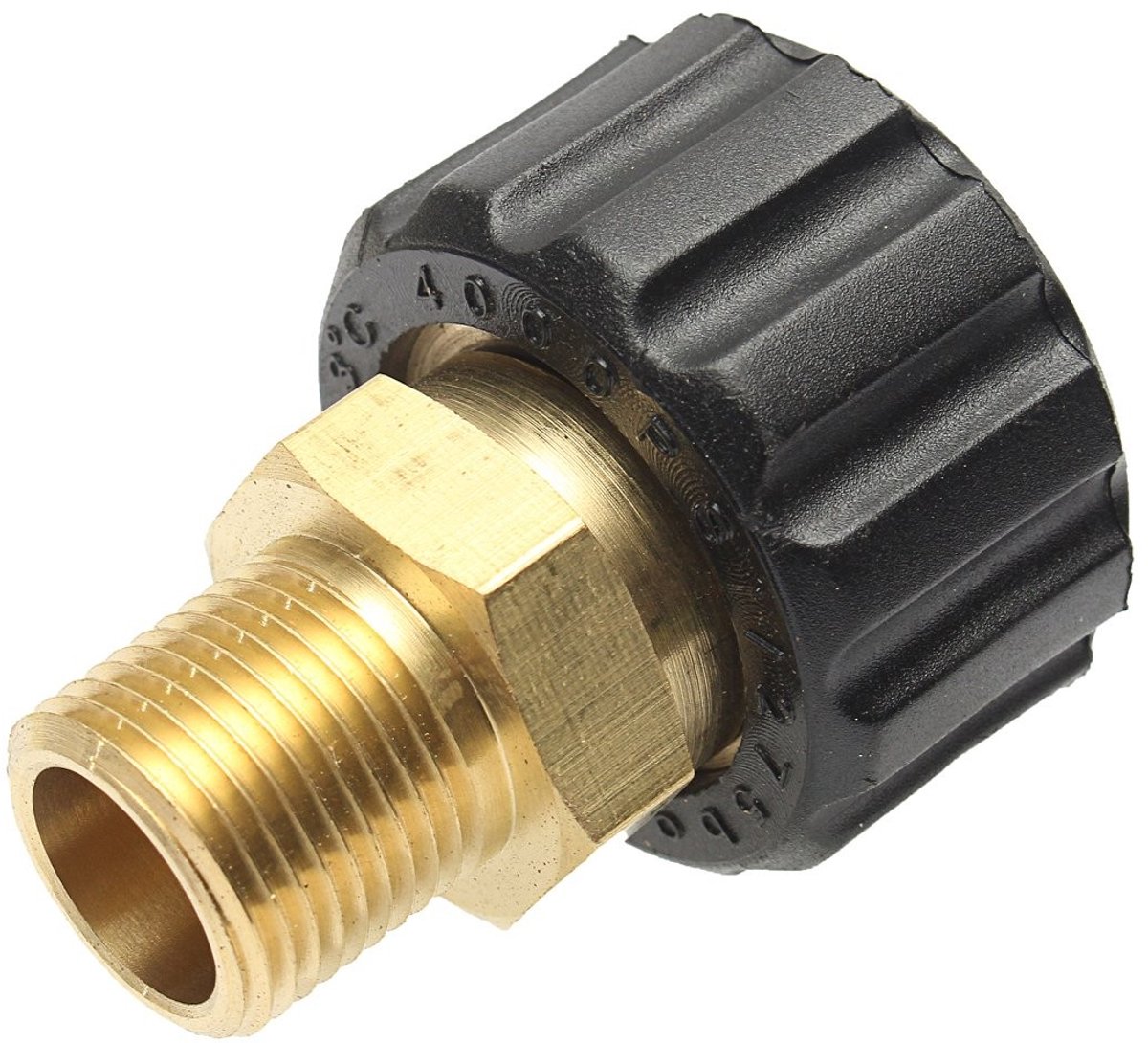 Dailygoods - M22 Vrouwelijke 3/8 Inch Mannelijke Lance Adapter - Snelle verbinding - Compact formaat - Geschikt voor Karcher en Nilfisk - Ideaal voor...