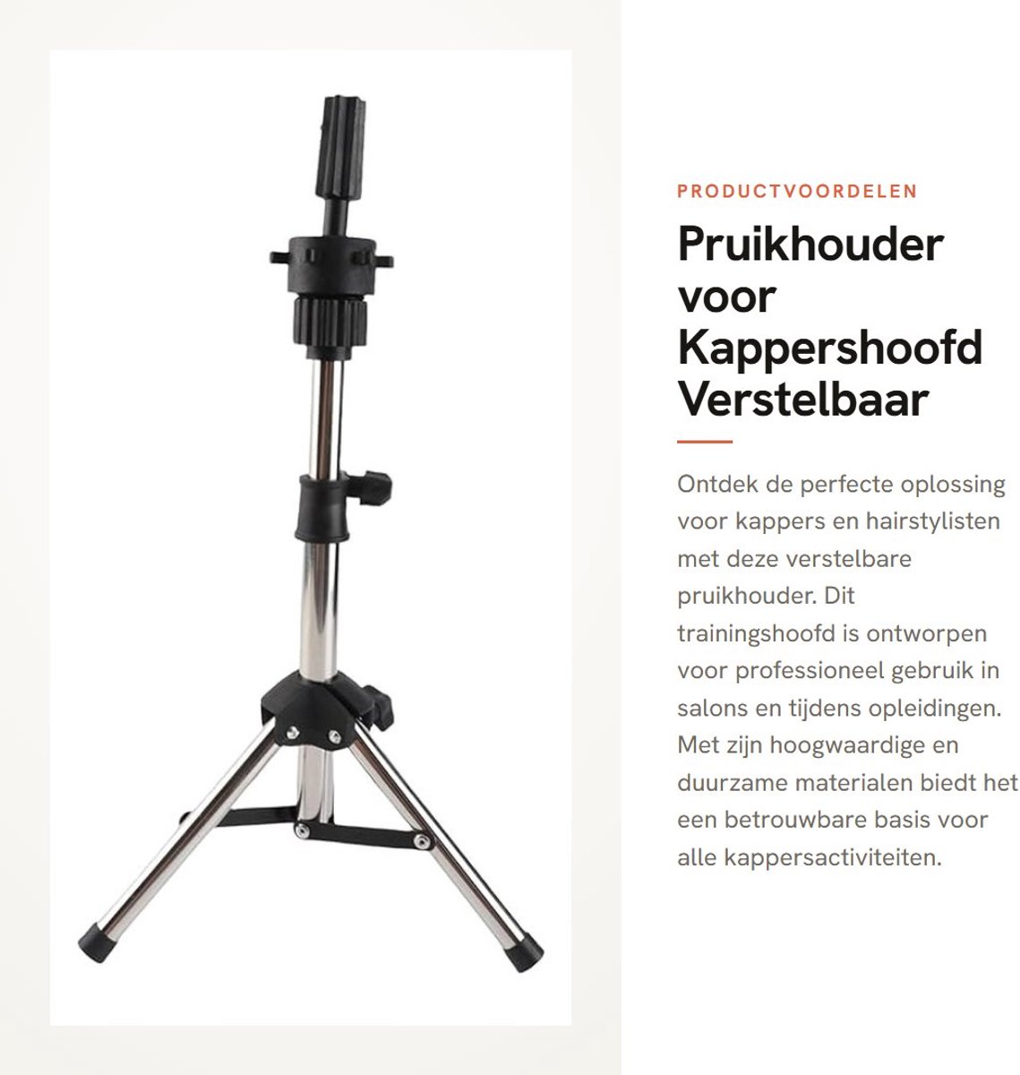 Dailygoods- Pruikhouder Verstelbaar - Mannequin Hoofd