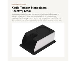 Dailygoods- Koffie Tamper 51 mm - Antislip Ontwerp - Roestvrij Staal - Duurzaam - Draagbaar - Trapeziumvormig Frame - Koffiestamper