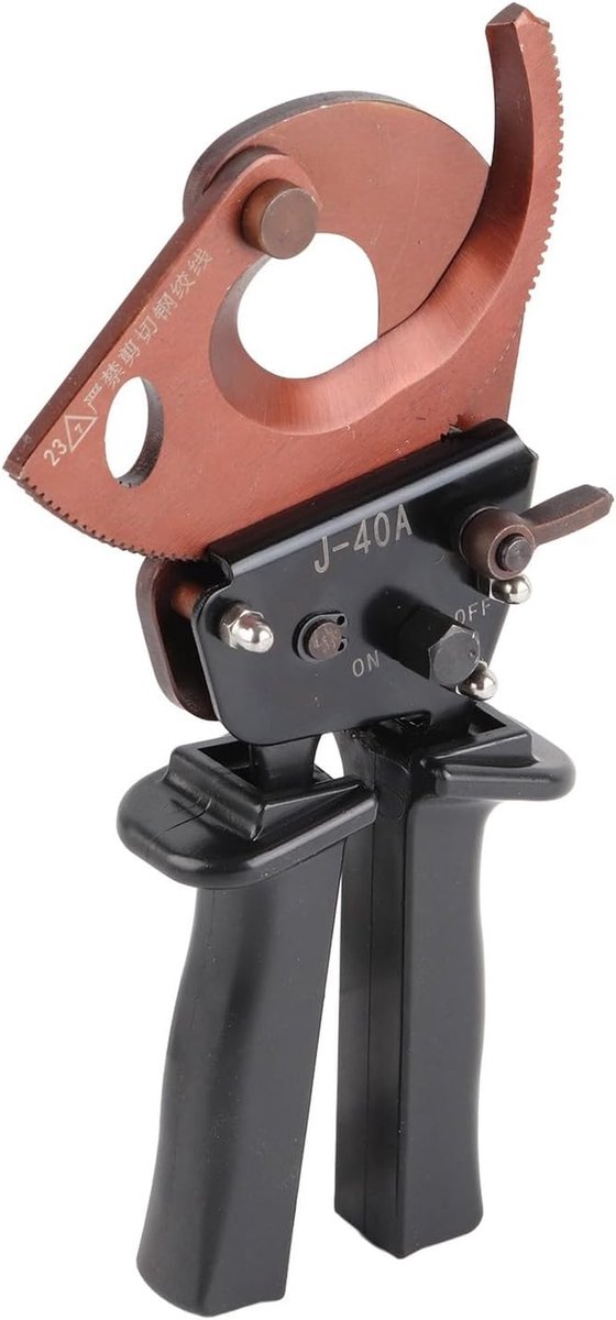 Industriële Kabel Schaar - Handgereedschap Knipper - Dikke Kabels Knippen - Ratelsysteem - 300mm2 - Zwart