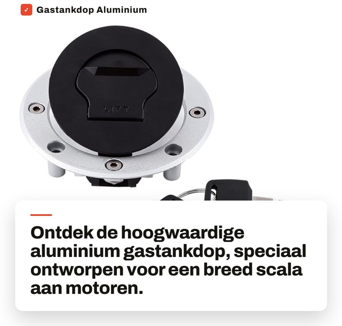 Dailygoods- Gastankdop Aluminium - Geschikt voor GSX-R600/GSX-R750/GSX-R1000/Hayabusa - Duurzaam - Rubber pakking - Eenvoudig te installeren - Geen olielekkage - Benzinedop