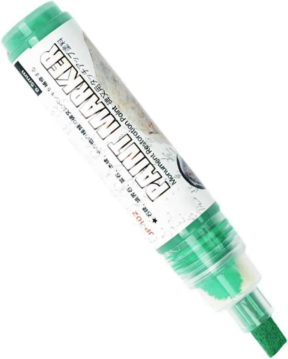 Steen Markers - Verf Stift - Grafsteen Restauratie - Weerbestendige Acryl Inkt - 85 mm Beitelpunt - Groen