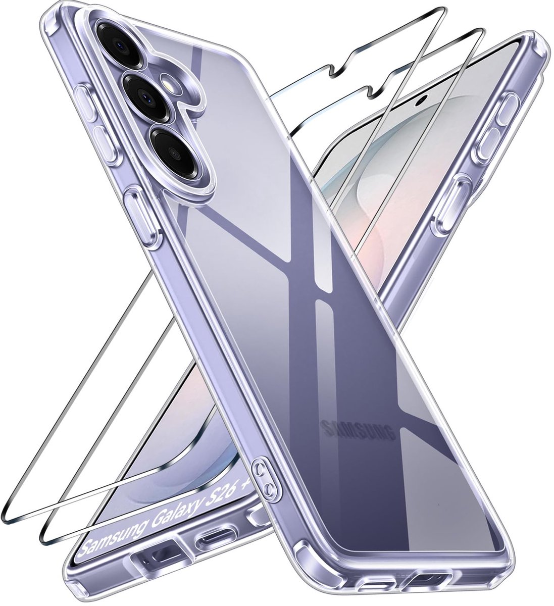 Dailygoods - Hoesje voor Samsung Galaxy S26 Plus 5G met Schermbeschermer