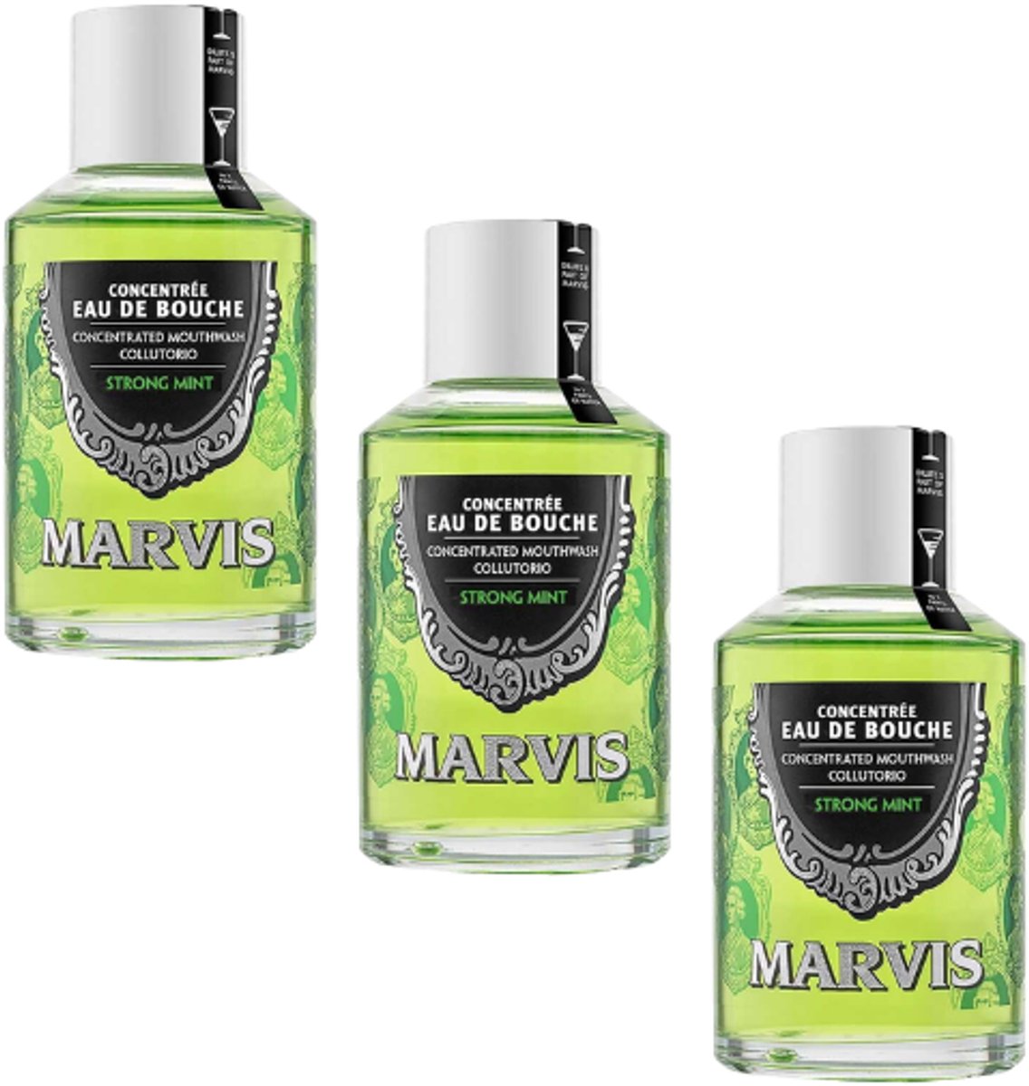 Marvis Mondwater Strong Mint - 3 x 120 ml