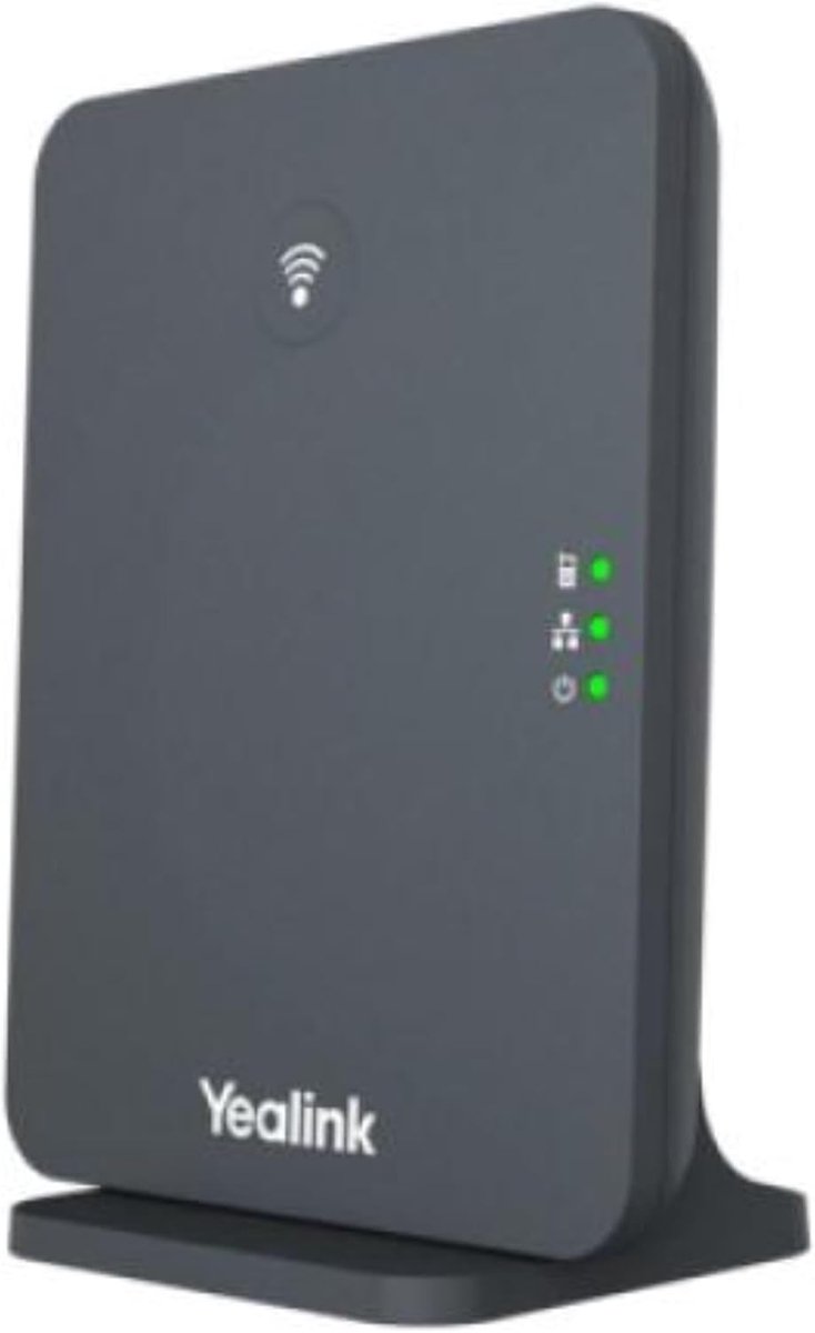 DECT Basisstation - IP Basisstation - Zakelijk Bellen - Ondersteunt 10 Handsets - Tot 20 Oproepen - Zwart