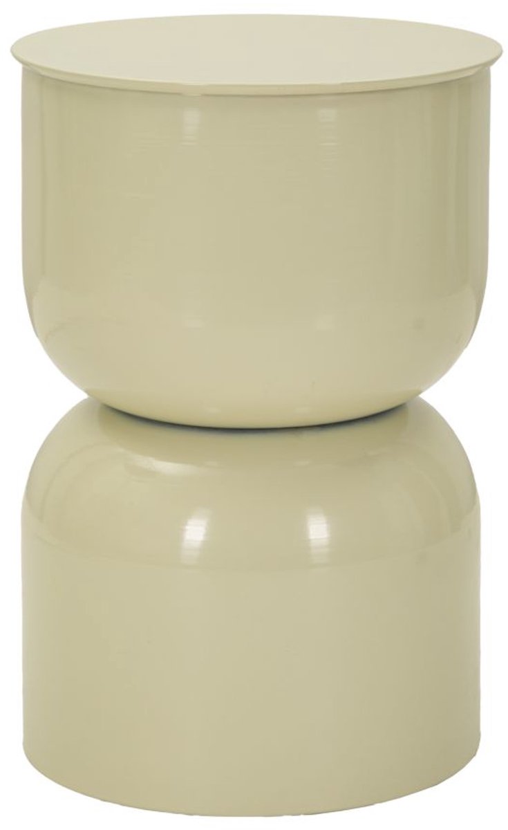 Mauro Ferretti Bijzettafel Oyi End Table Cream Ø 31×46 cm Crème