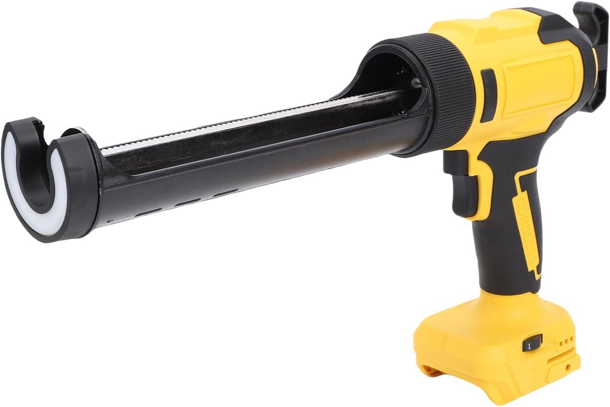 Elektrisch Kitpistool - Draadloos Lijmpistool - Woningrenovatie Klussen - Automatische Omkering - 300ml Standaard - Geel