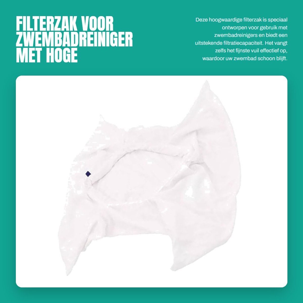 Dailygoods- Filtratiefilter 70 - Filterzak - Zwembadreiniger - Betrouwbaar - Efficiënt - Compatibel met onderdeelnummers 950717/MAY-201-3192 - Zwembadfilter