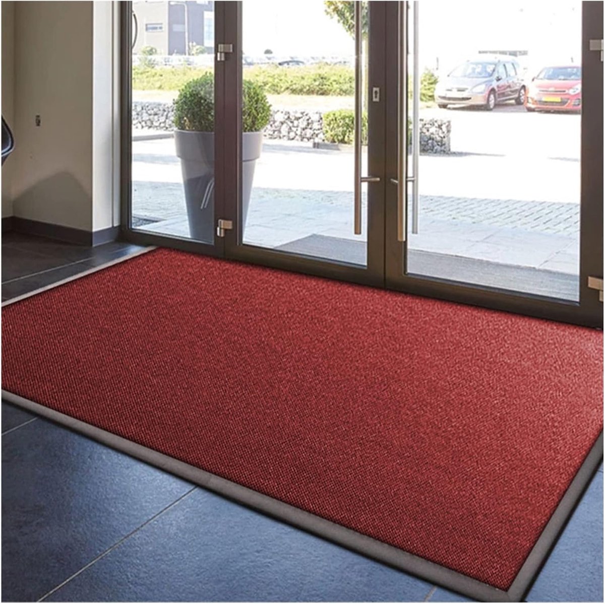 Antislip Deurmat - Buitenmat Voordeur - Vuil Vangen - Stevige Rubberen Achterkant - 60 x 9