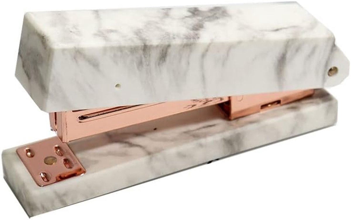 Handmatige Nietmachine - Kantoor Nietmachine - Papier Inbinden - Draaibare Kop - 144mm Lengte - Rose Goud