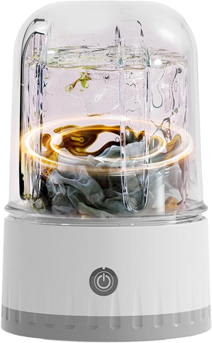 Draagbare Wasmachine Compacte Reiniger Ondergoed Wassen Ultrasone Technologie 1 Liter Wit