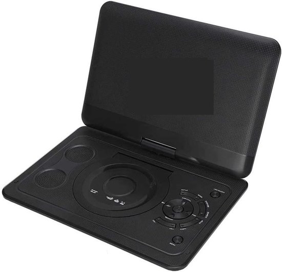 Draagbare DVD Speler - Mobiele CD Speler - Films Kijken - 270 Graden Draaibaar - 10.1 inch - Zwart — afbeelding 2