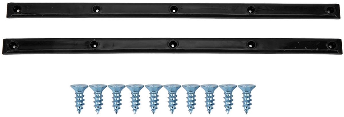Dailygoods- Skateboard Rails Slijtvaste Flexibele Ribben - Edge Protector - Vloerbescherming - Eenvoudig te installeren - Vermindering van wrijving - Zwarte versie - Skateboard Bescherming
