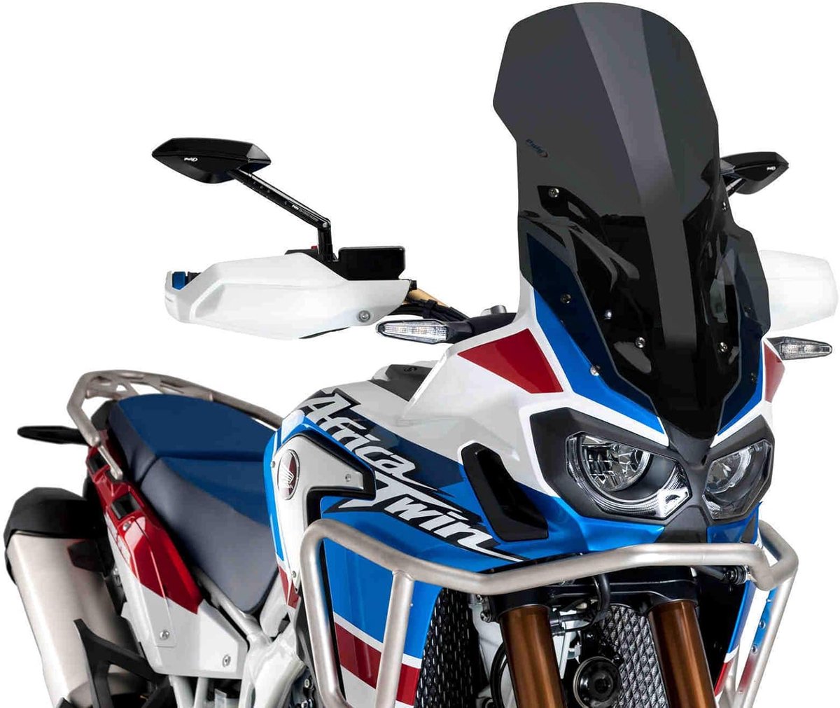 Touring Windscherm - Motor Kuipruit - Comfortabele Ritten - Slagvast Acryl - Hogere Hoogte - Donker Smoke