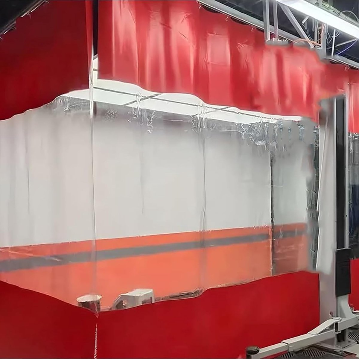 Waterdichte Garageschermen - Buiten Gordijn - Buitenruimte Beschermen - Wind- en Regenbestendig - 2.4 x 2 Meter - Rood