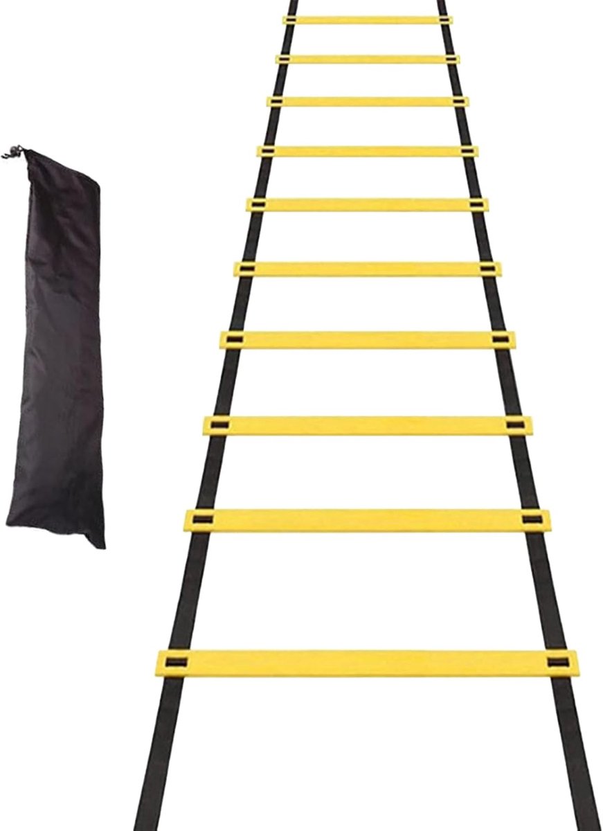 Behendigheidsladder - Snelheidstrainingsset - Sportprestaties Verbeteren - Vaste Breedte Structuur - 500 x 40 cm - Meerkleurig