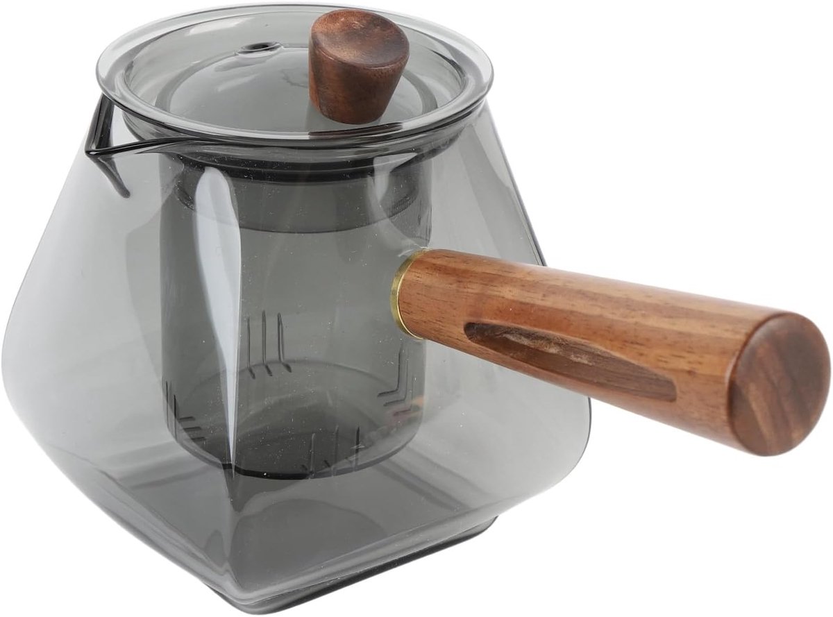 Glazen Theepot - Thee Ketel - Losse Thee Zetten - Afneembare Infuser - 500 Ml - Transparan