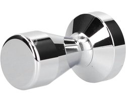 Koffie Tamper - Poederpers Hammer - Espresso Bereiden - Voedselveilig Roestvrij Staal - 58mm Diameter - Zilver