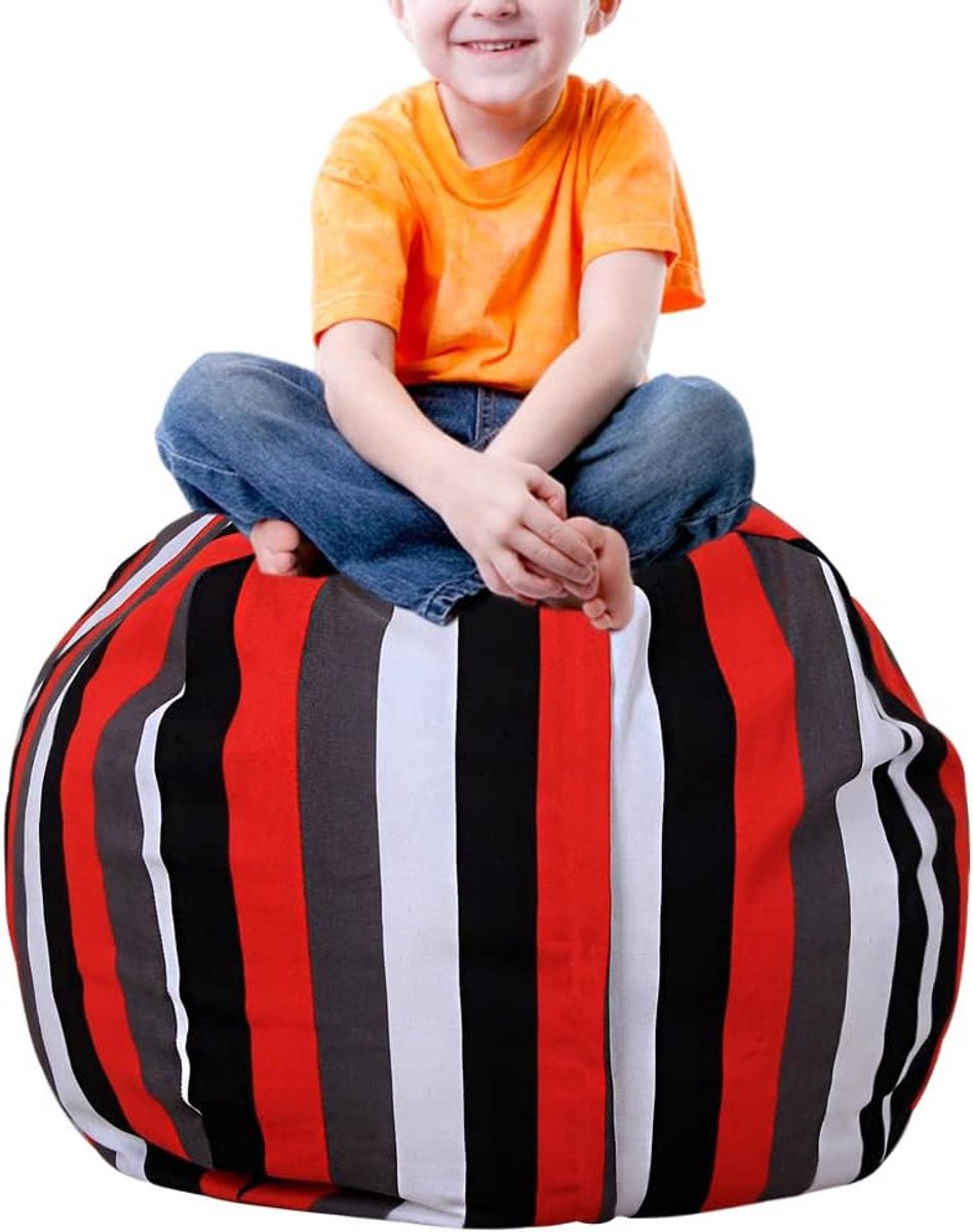Bean Bag Cover - Zitzakhoes Lui Bank - Opbergen Speelgoed - Met Handvat - 60 cm - Multicolor