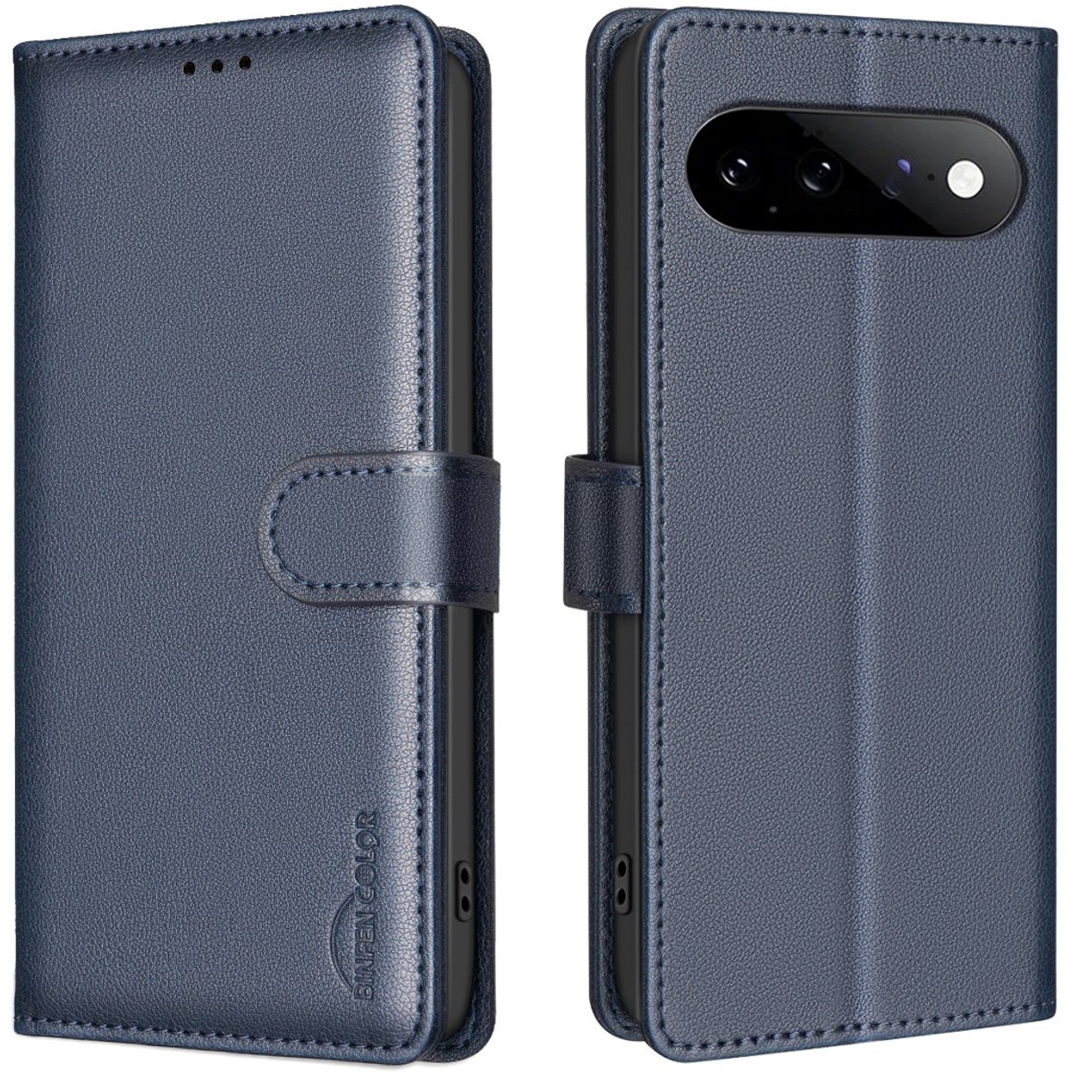BINFEN Hoesje - Geschikt voor Google Pixel 11 / 11 Pro Hoesje - BINFEN Color Book Case - Blauw
