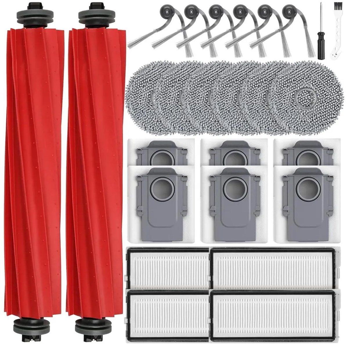 25-delige accessoirekit Geschikt voor Roborock QV 35A/QV 35S robotstofzuigers