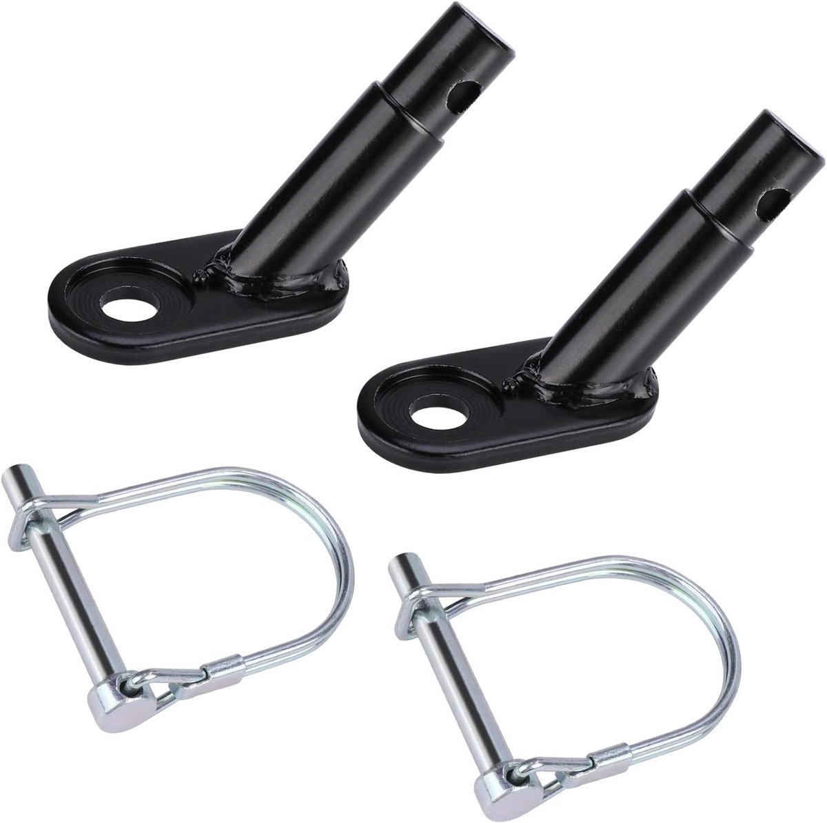 Set van 2 fietsaanhangerconnectoren, haakconnectoren voor fietsaanhangers, geschikt voor kinderen, huisdieren, bagage en fietsaanhangers.