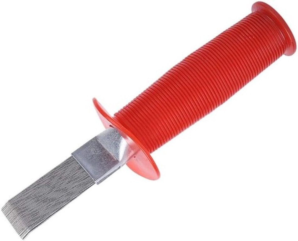 Universele Fin kam Spiraal - Vinkam - stabiliteit - Antislip - Meer wrijving - Condensor Airconditioner Fin Tool - reinigen vinnen - Vinnen repareren - Geschikt voor diverse modellen - Rood.