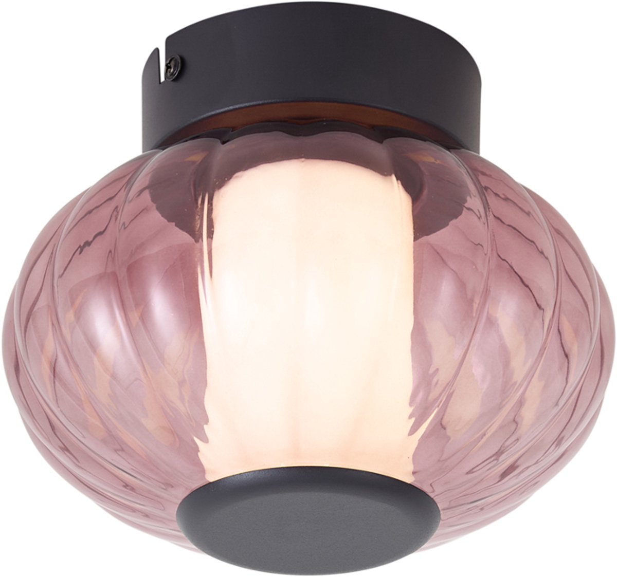 Qazqa led design plafondlamp, plafonniere - Margherite - zwart, dimbaar, 18cm, ideaal als hal, slaapkamer en woonkamer lamp