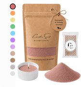 Kaarsenzand | Candle Cocktail | Rood | 1000g Incl. 25 Lonten | Burning Sand | Candle Sand | Kaarspoeder | Poederkaars | 125+ branduren | Met 25 lonten