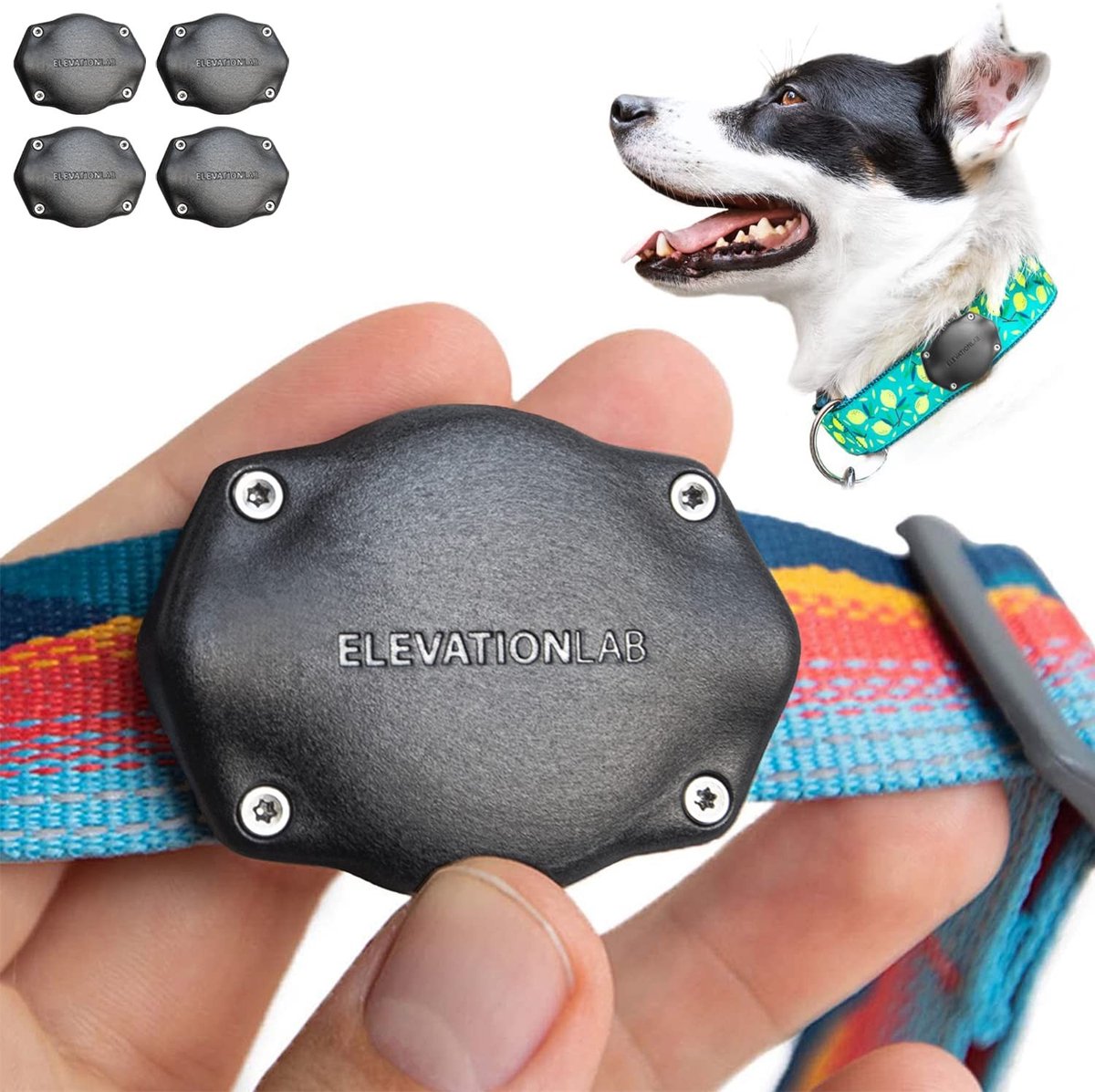 Solidchoice - Waterproof AirTag Hondenhalsband Houder voor Alle Hondenhalsbanden