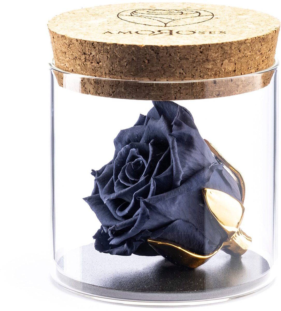 Solidchoice - Stabilized Rozen in Glazen Chalice met 24K Vergulding