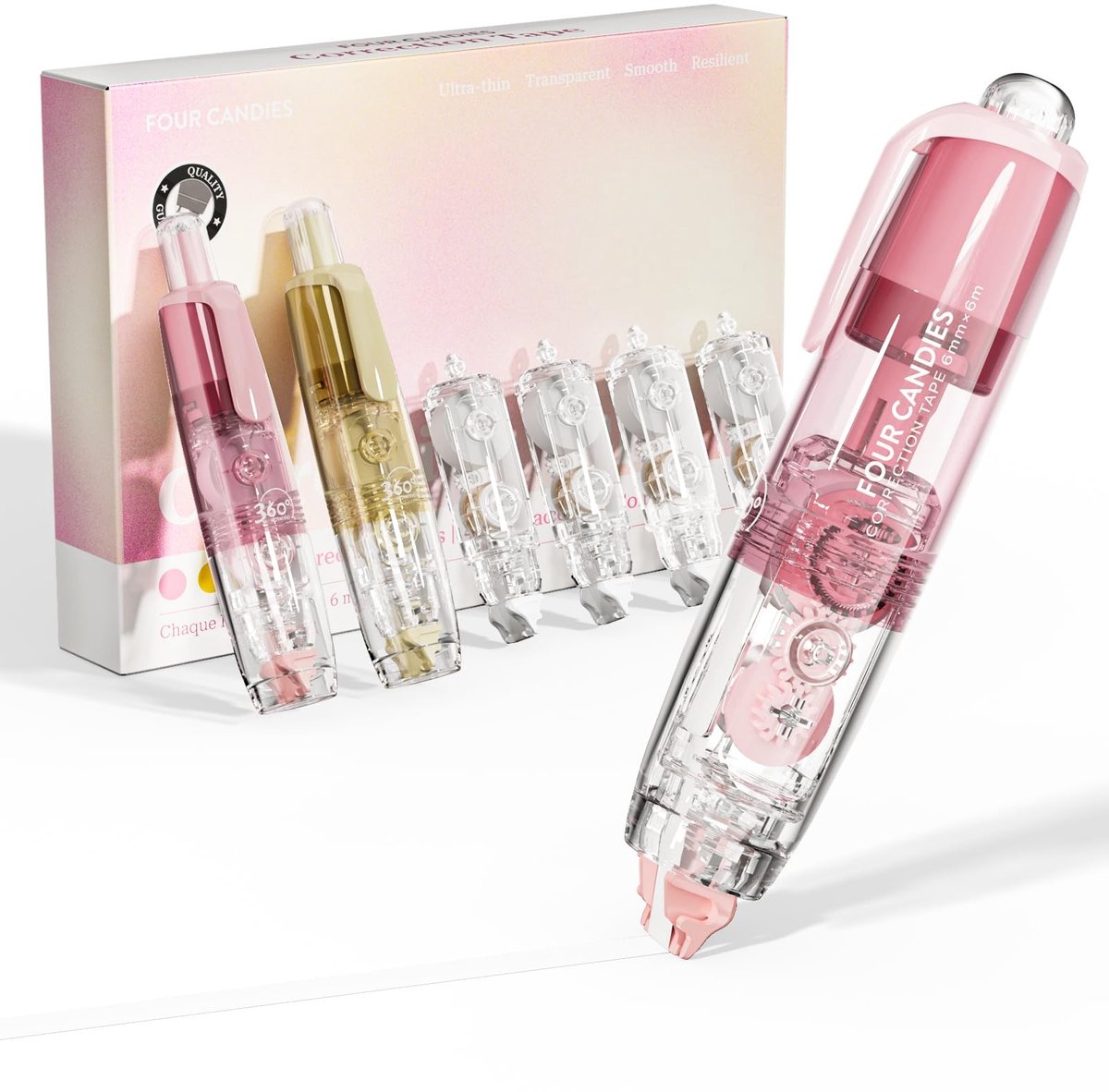 Solidchoice - 2-delige Correctietape Set met Navullingen
