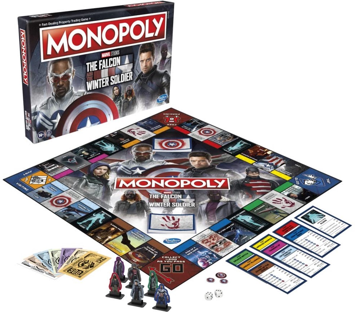 Solidchoice - Monopoly: De Falcon en de Wintersoldaat Editie Bordspel voor 2-6 Spelers