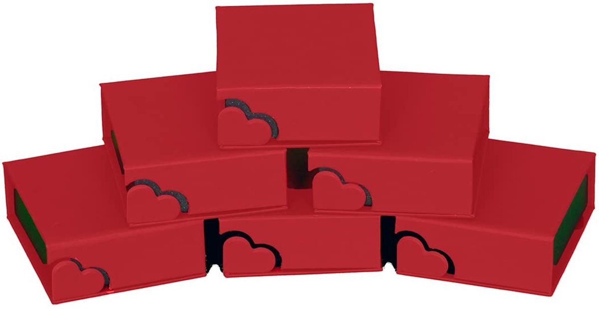 Solidchoice - Geschenkdoos voor Sieraden in Rood en Zwart