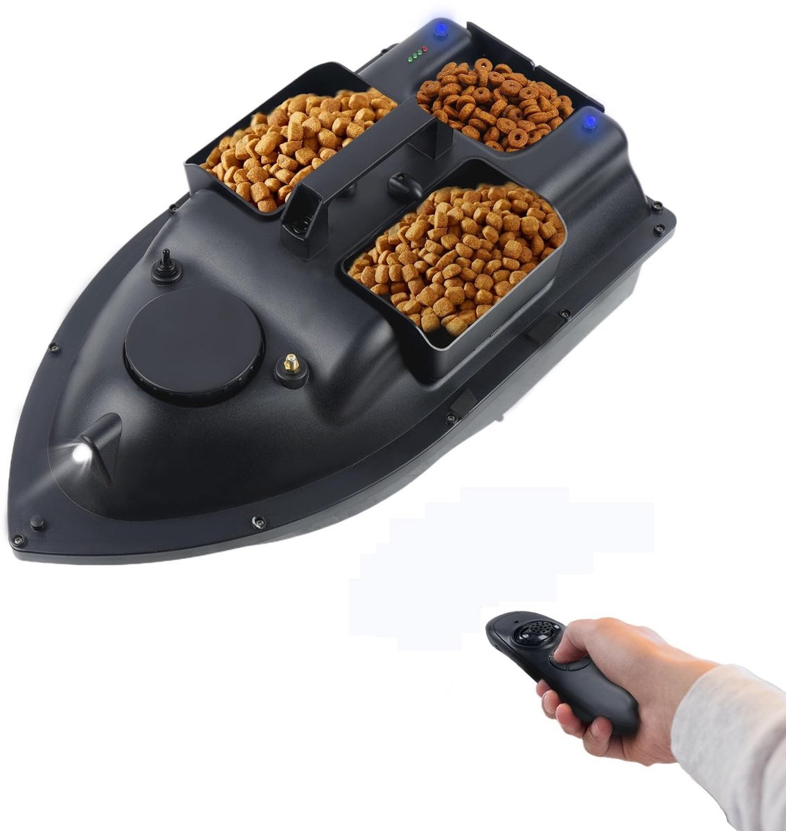 Solidchoice - Bait Boat met Afstandsbediening en 2/3 Vakken voor Aas