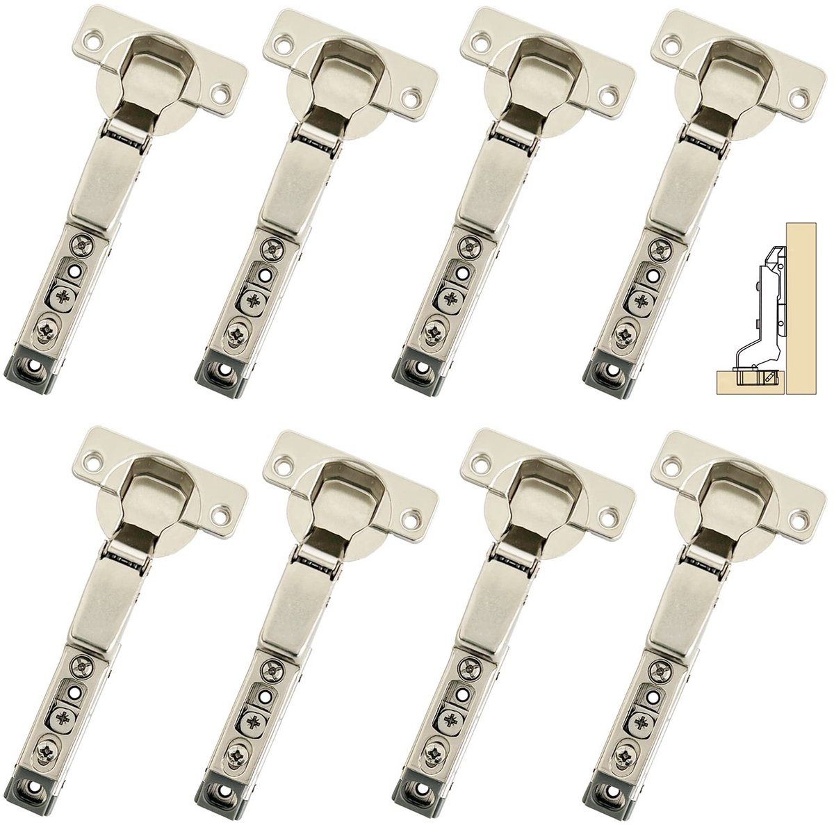 Solidchoice - 95 Graden Soft Close Scharnieren 35mm voor Binnengebruik