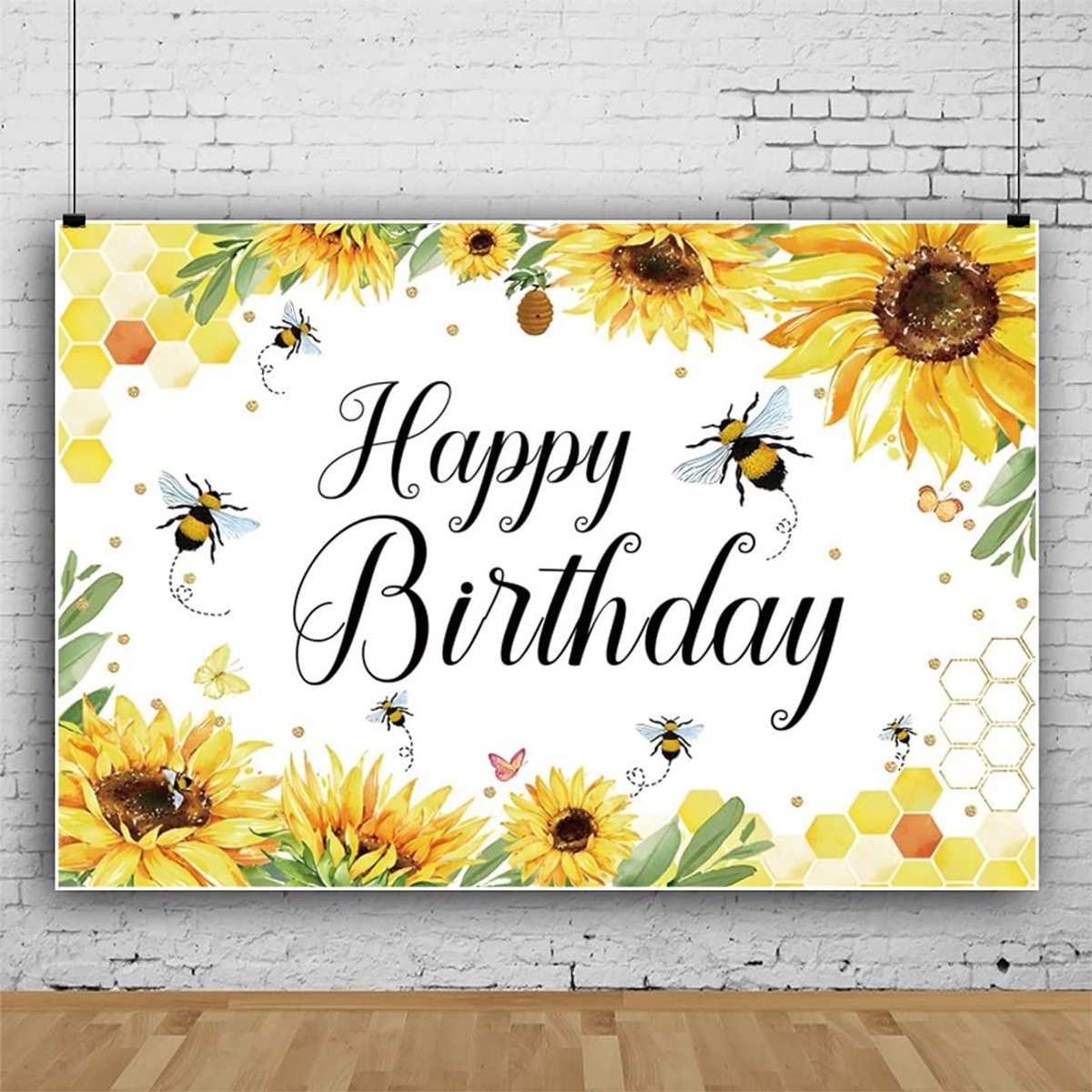 Solidchoice - 6x4ft Zonnebloem Fotobackground voor Verjaardagsfeesten