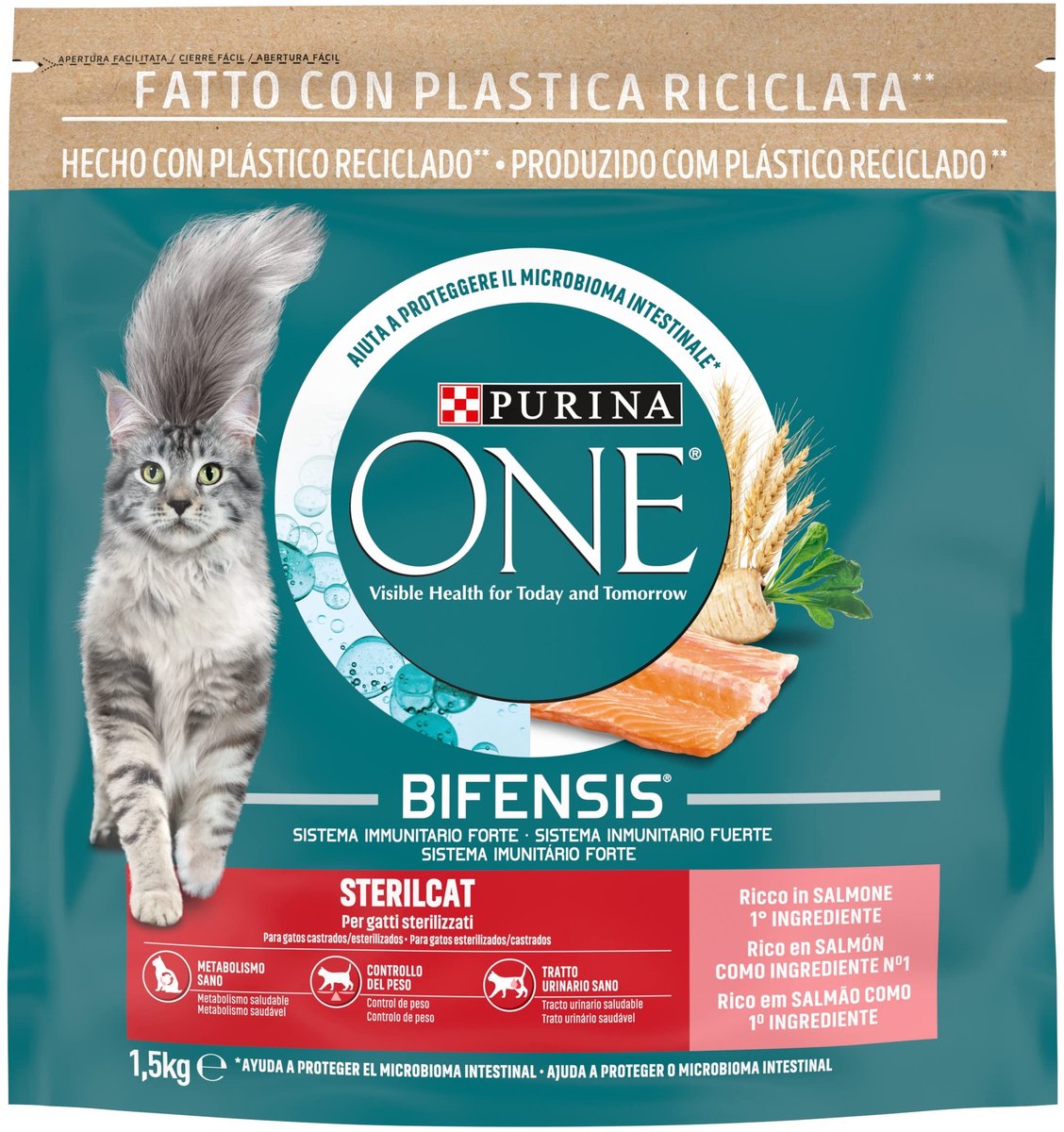 Solidchoice - Droog Kattenvoer voor Geholpen Katten met Zalm en Granen
