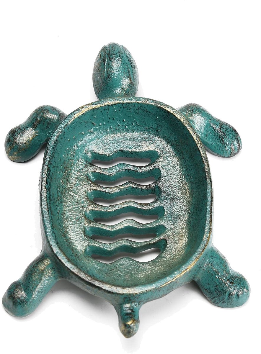 Solidchoice - Vintage Gietijzeren Zeepdishouder in Groen