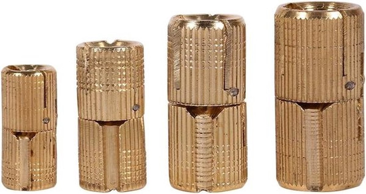 Scharnieren - Doos - Onzichtbaar - Goudkleurig - Draaibaar - Messing - Geschikt voor Sieraden Dozen - Roestbestendig, 180° Draaibaar, 12mm, 4 Stuks, voor Houtbewerking, 8kg Draagvermogen